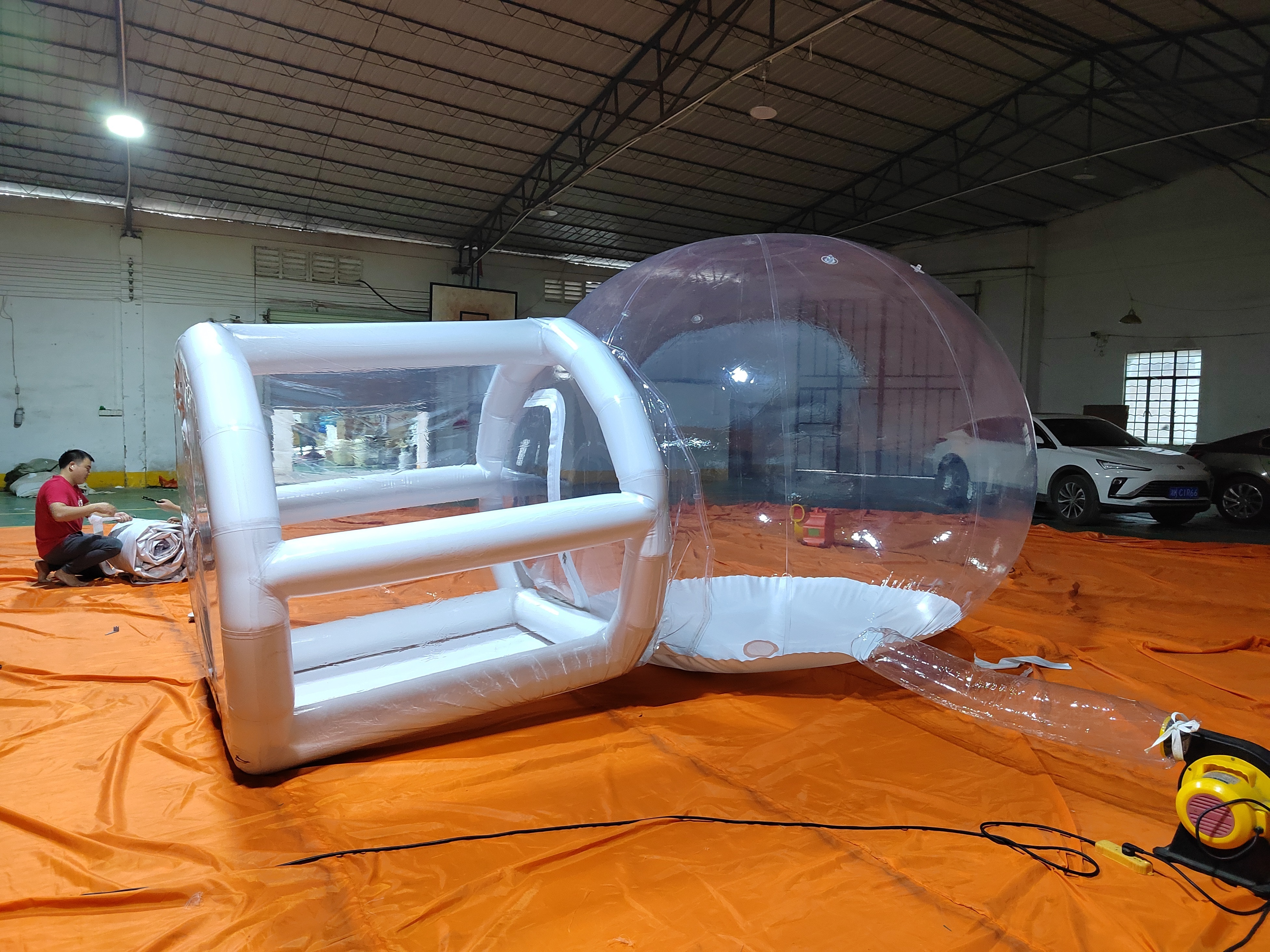 Transparent Inflatable Bubble Tent 100% PVC Tent Bubble House with Blower for Party Wedding, Clear Dome Balloon Garden Tent