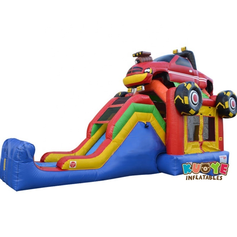 Pvc material air bouncer car inflatable trampoline bounce slide