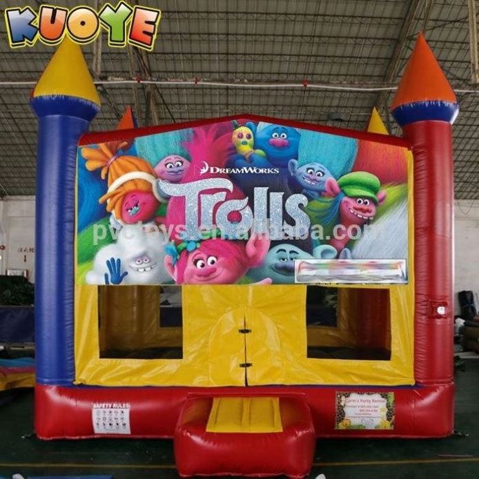 Commercial 13x13 bouncy castle inflatable bounce house with business card holder for party rental