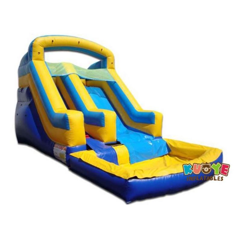 Plastic Half Pipe Inflatable Water Slide For Rental Business Made In China