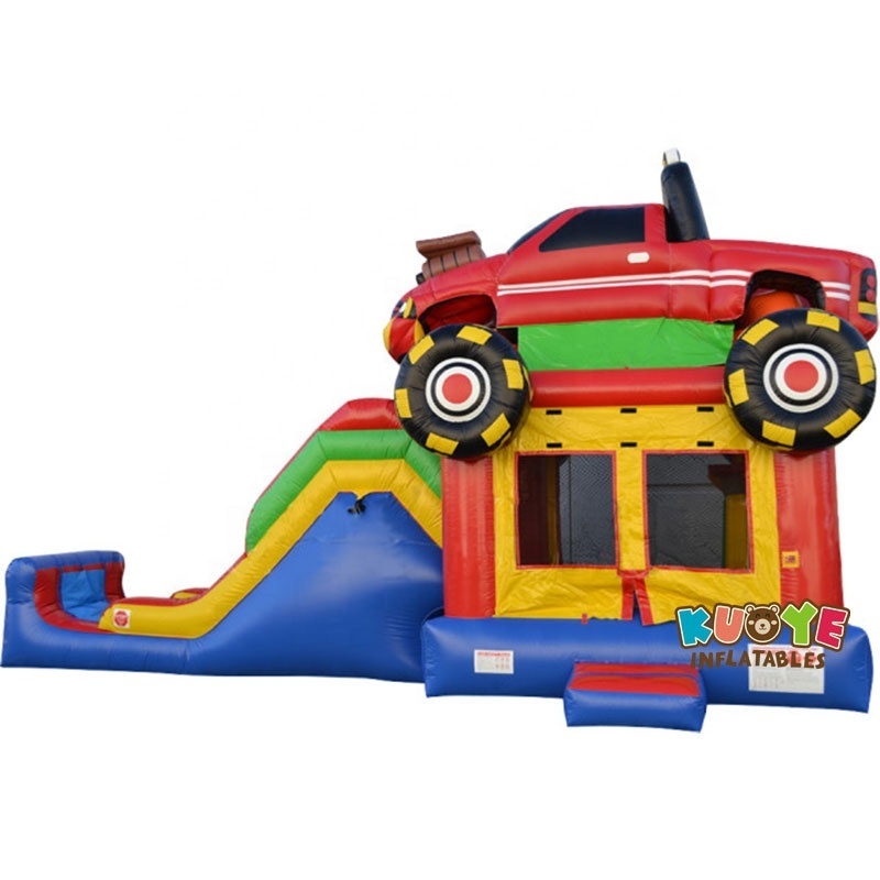 Pvc material air bouncer car inflatable trampoline bounce slide