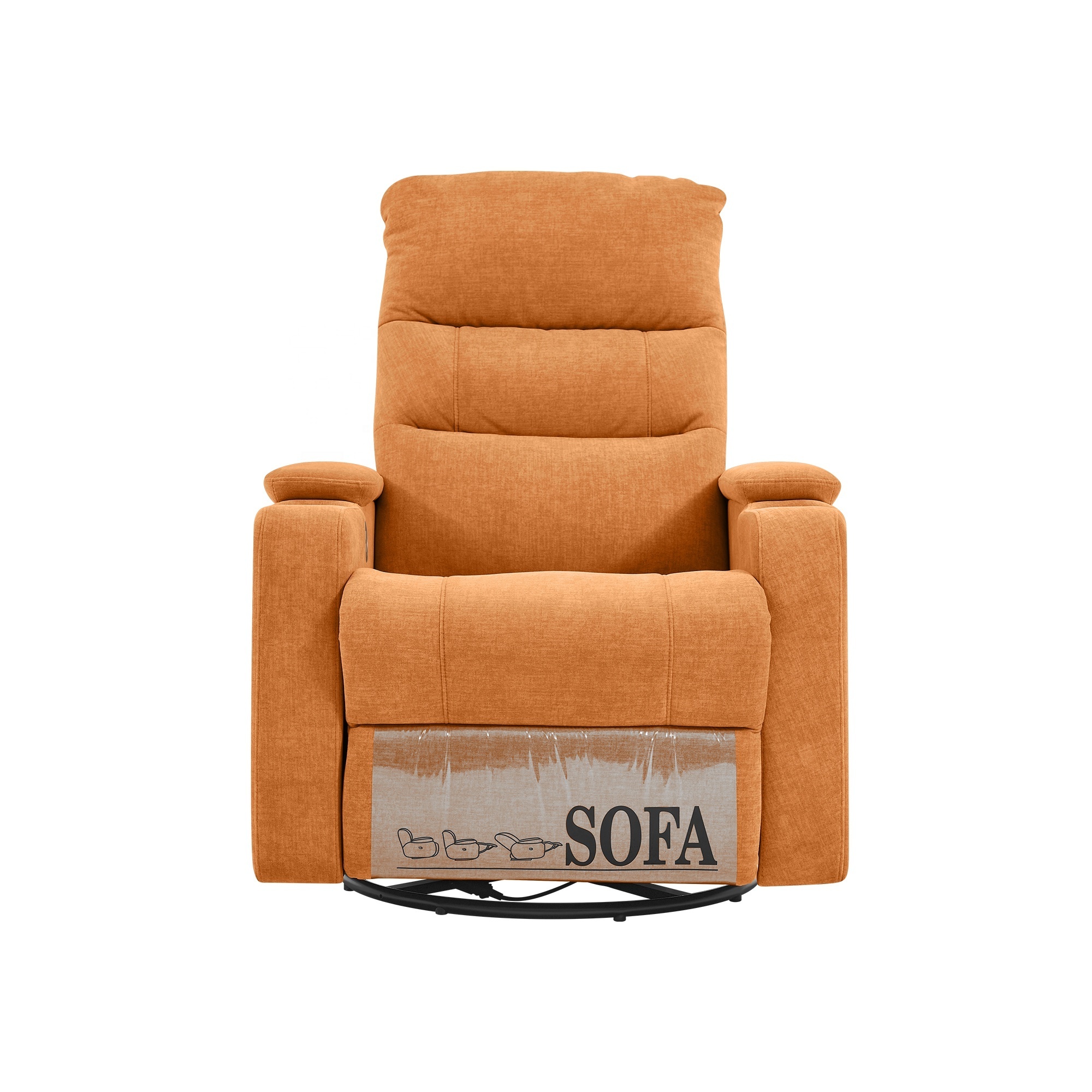 Orange Swivel Reclining Sofa Chair single seat sofa For Living Room sofa furniture