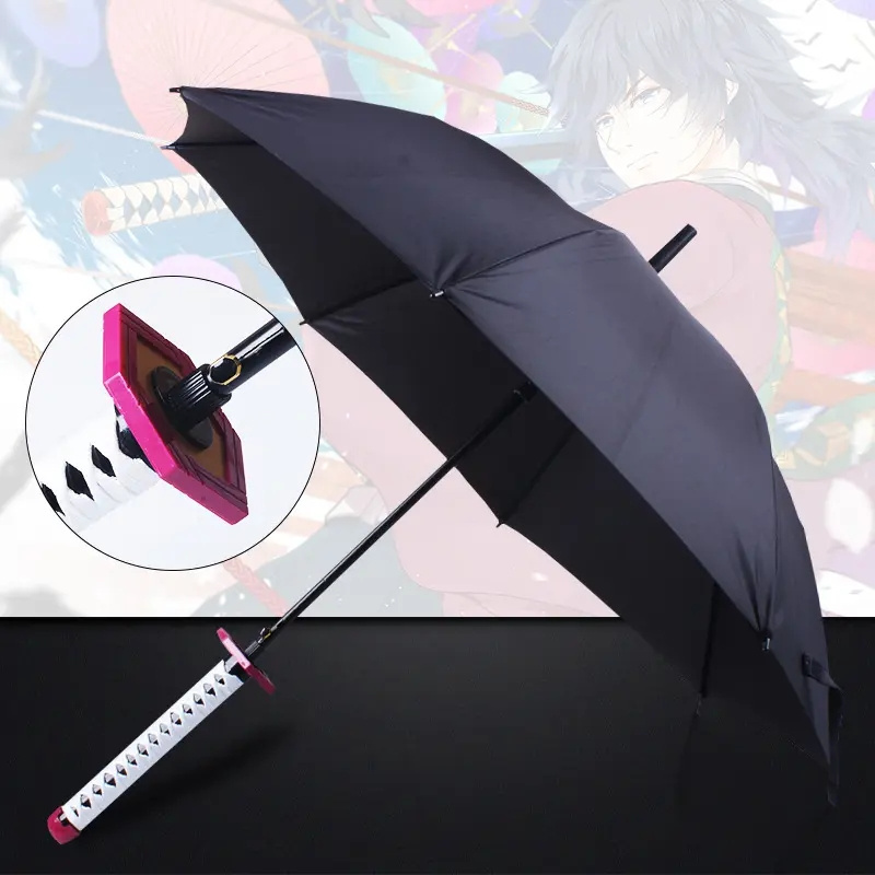 New Style Anime Umbrella Demon Slayer for Cosplay Toy Anime Umbrella Swords Polyester for Children Umbrella for Anime Cosplay