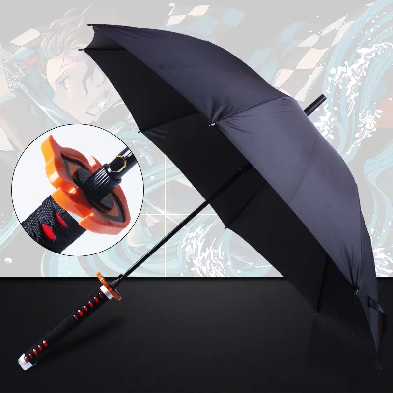 New Style Anime Umbrella Demon Slayer for Cosplay Toy Anime Umbrella Swords Polyester for Children Umbrella for Anime Cosplay