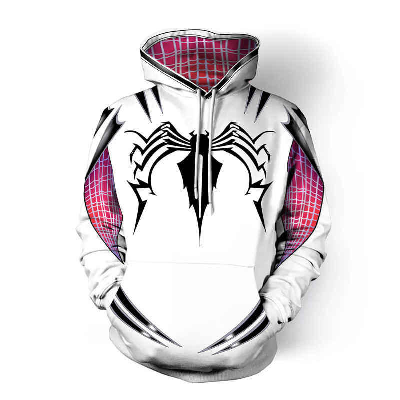 2024 New autumn and winter models Fashion superhero costume 3D Digital Printing Venom 2 Hoodie Unisex Streetwear Casual Pullover