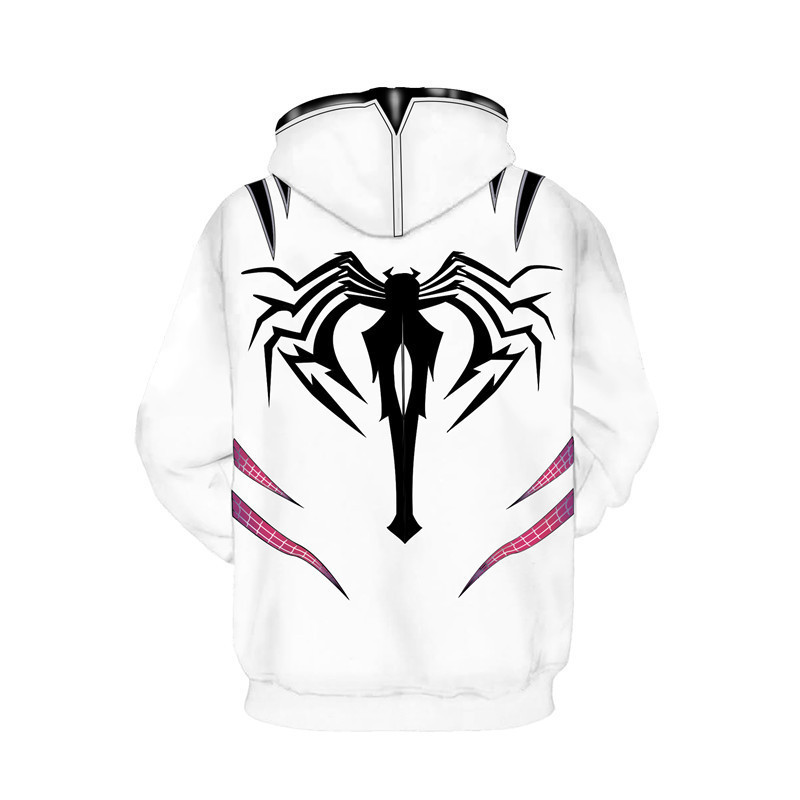 2024 New autumn and winter models Fashion superhero costume 3D Digital Printing Venom 2 Hoodie Unisex Streetwear Casual Pullover