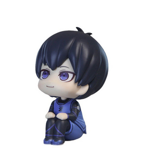 PVC Statue Anime 10cm Blue Lock Isagi Yoichi PVC Anime Action Figure Model Sit Collection Deck Decor Blue Lock