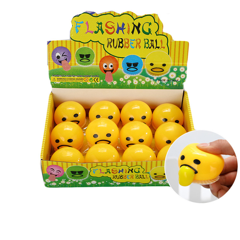 Stress Relief Toys For Kids Yolk Eggs Lazy Japanese Cartoon Cute Novelty Vomit Eggs Squeeze Toy Decompression Fidget Toys