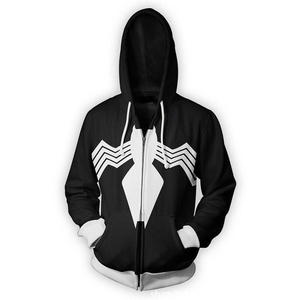 2024 New autumn and winter models Fashion superhero costume 3D Digital Printing Venom 2 Hoodie Unisex Streetwear Casual Pullover