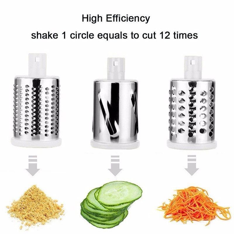 KUQIX rotary Cheese Grater Cheese Shredder Kitchen Manual Cheese Grater with Handle Vegetable Slicer potato chopper Nuts Grinder