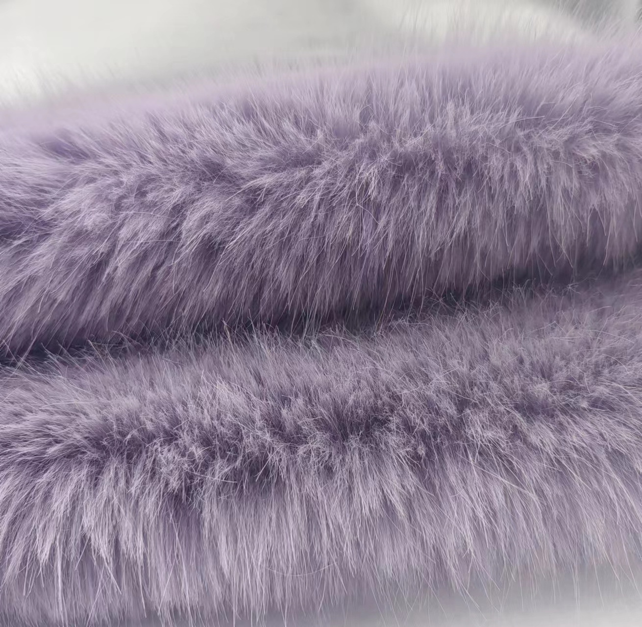 hot selling high quality solid fox faux fur 1400g fabric for winter woman collar