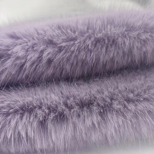 hot selling high quality solid fox faux fur 1400g fabric for winter woman collar