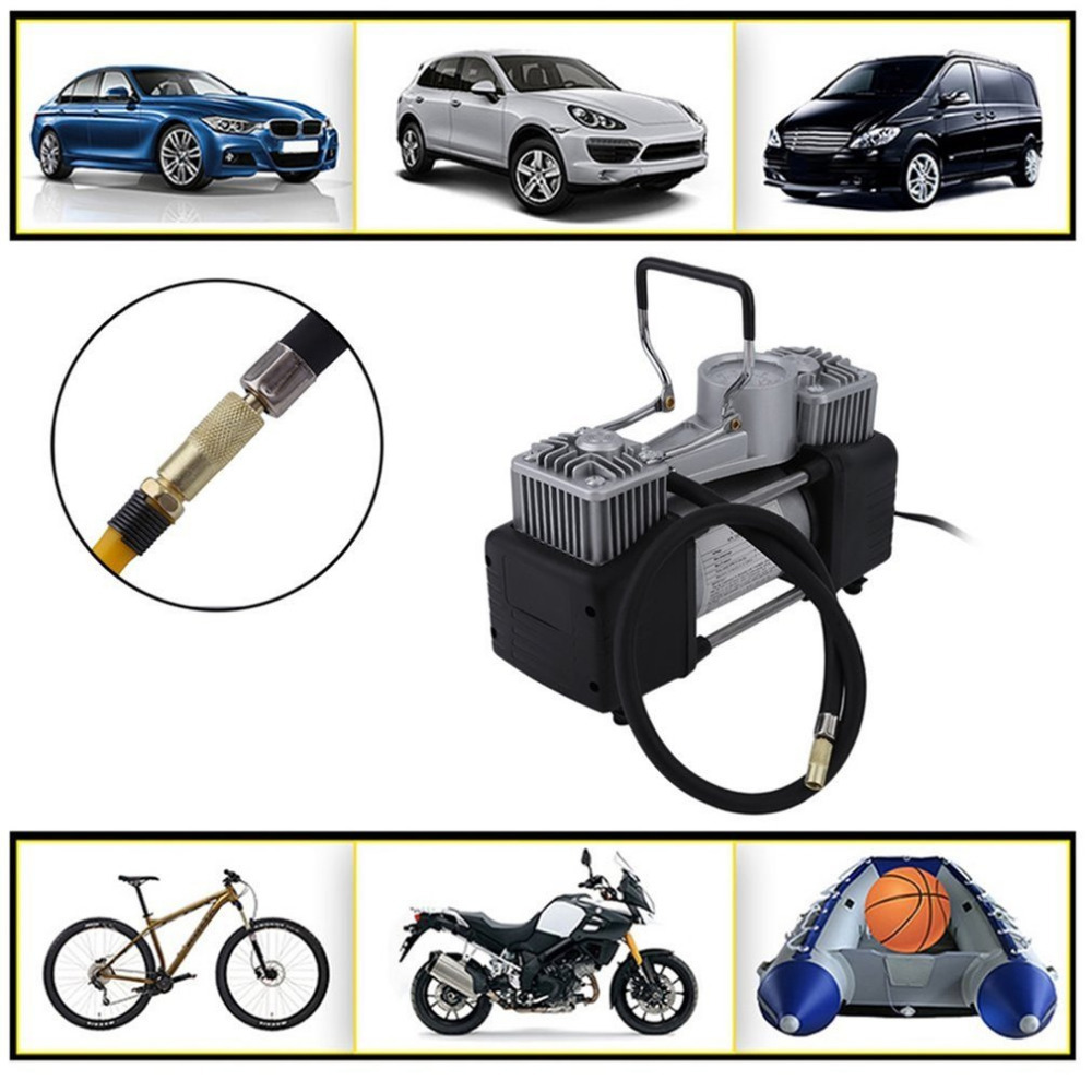 Heavy Duty Portable Air Pump Auto 12v Tire Inflator For Car Truck Suv Bicycle And Other Inflatables