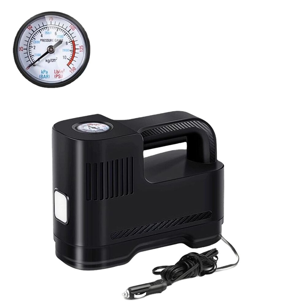 12v Led Flashlight Portable Car Electric Automatic Tire Inflator Air Compressor Pump For Car