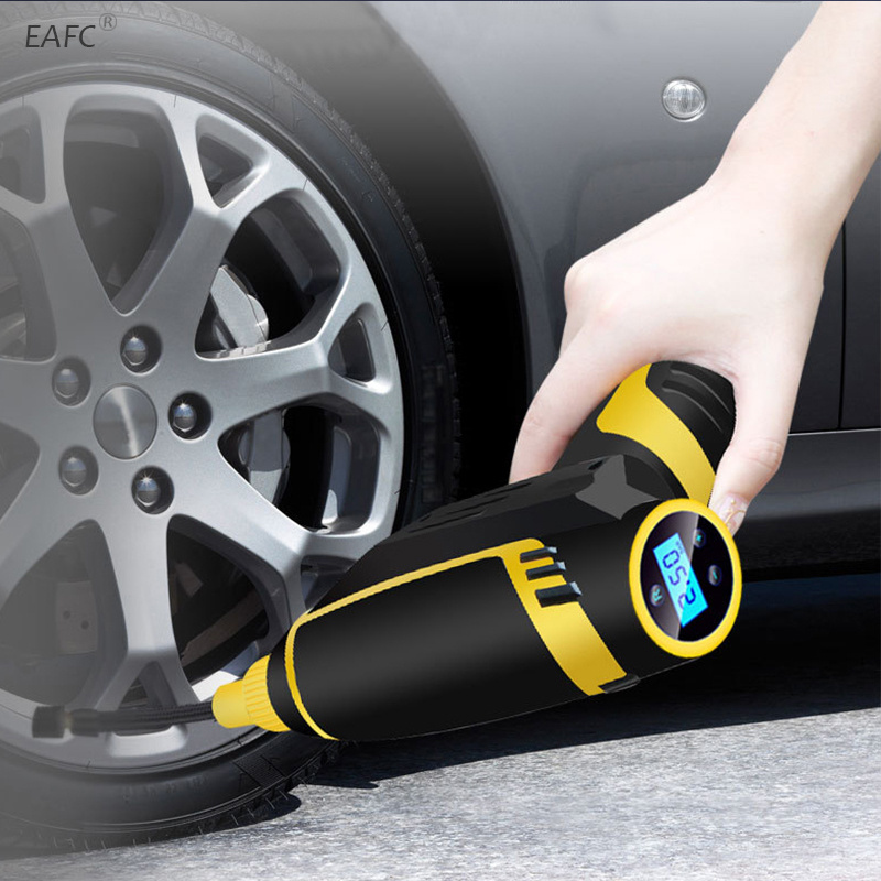 Fast Filling Car Tire Inflator,3 Inflation Nozzle Upgrade Digital Air Compressor