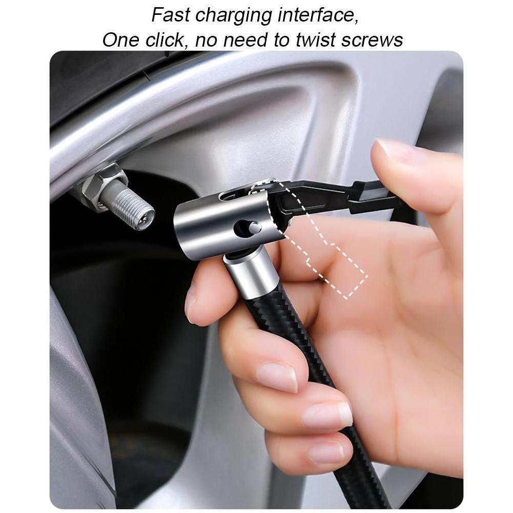 12v Led Flashlight Portable Car Electric Automatic Tire Inflator Air Compressor Pump For Car