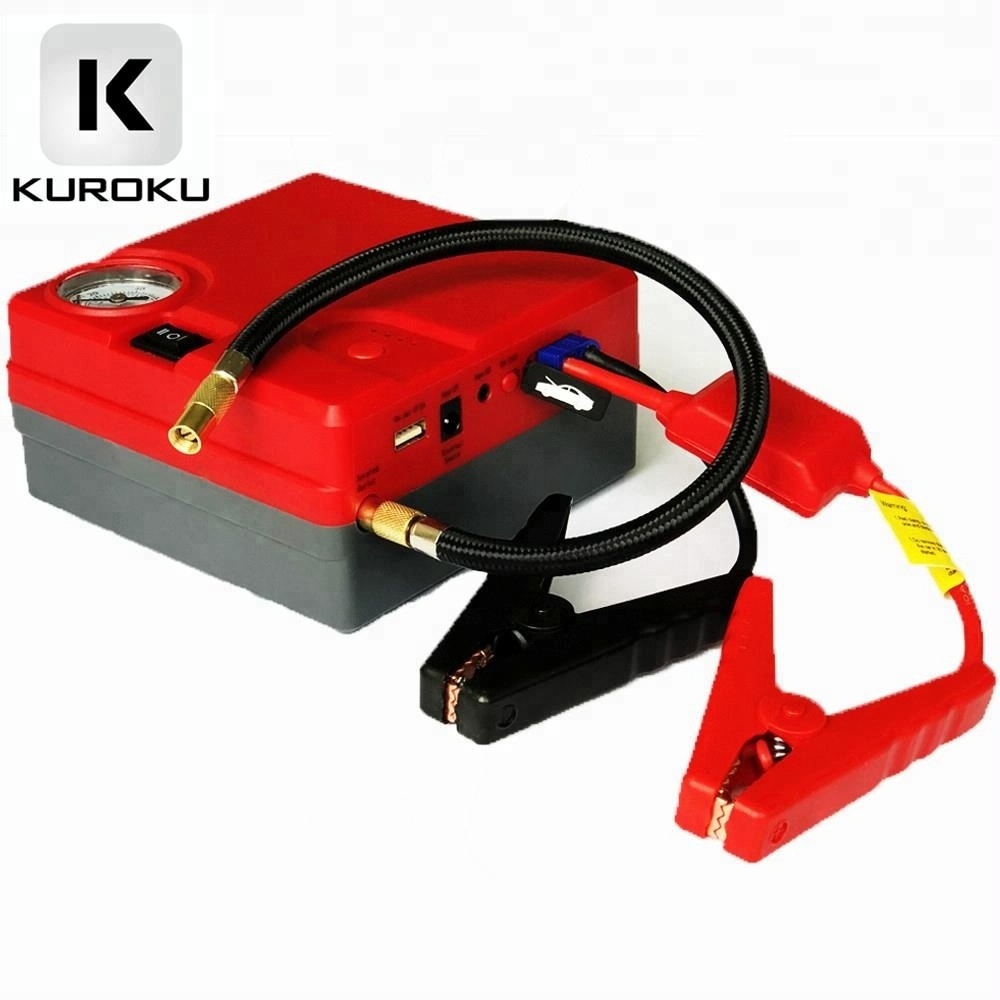 Car Emergency Tools Battery Jumper Cables 14000mAh Car Jump Starter with tyre inflator