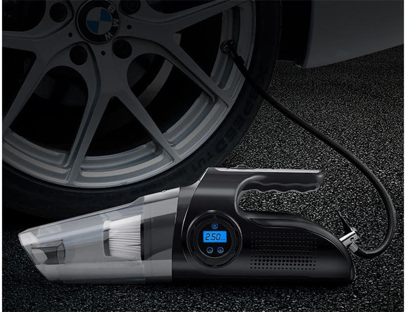 Wireless/Wired portable 120W 6000Pa powerful multifunction 4 in 1 car vacuum cleaner with air pump for car washing