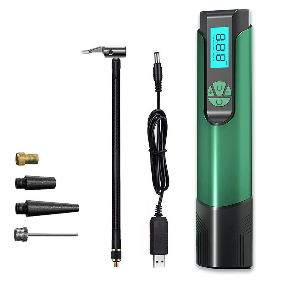 Electric Car Bicycle Air Pump 12V 150PSI Rechargeable Tire Inflator Wired Compressor Digital Pump