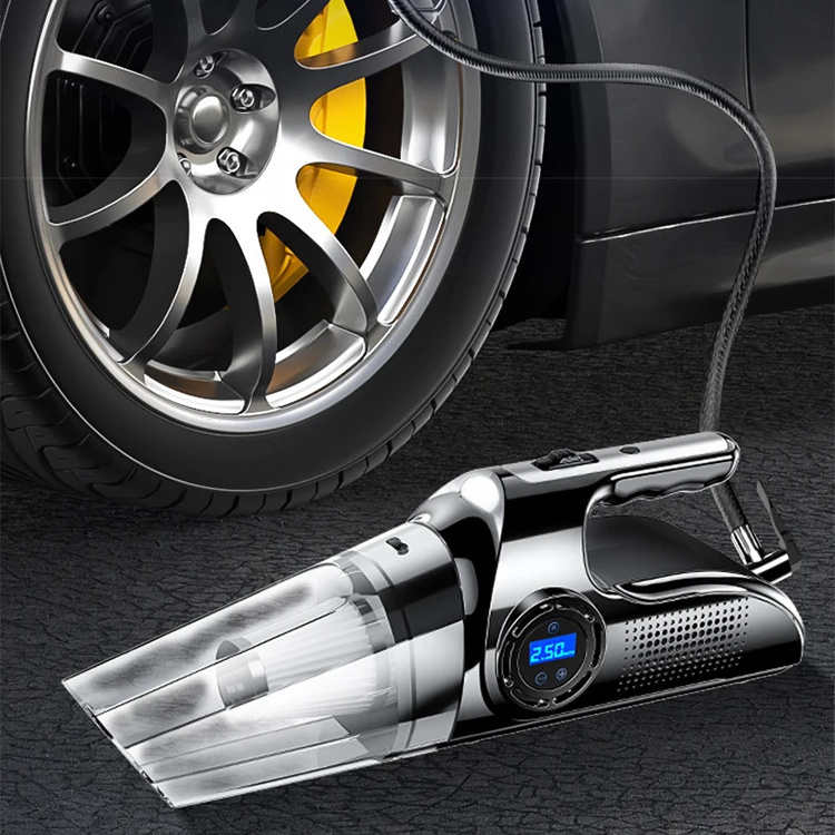 Wireless/Wired portable 120W 6000Pa powerful multifunction 4 in 1 car vacuum cleaner with air pump for car washing