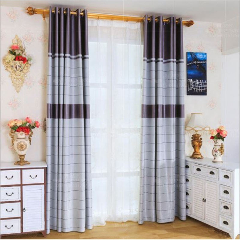 Factory hot sale room curtain fabric jacquard blackout with magnetic strip wholesale price