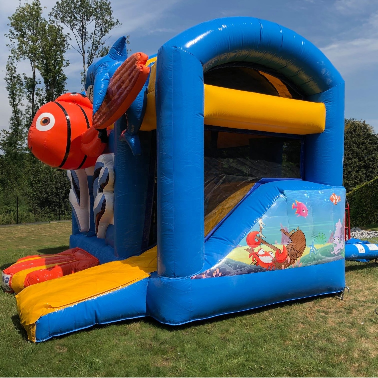 Outdoor Kids Commercial PVC Inflatable Bounce House 13x13 ft Seaworld Jumping Bouncy Castle Inflatable Bouncer With Slide