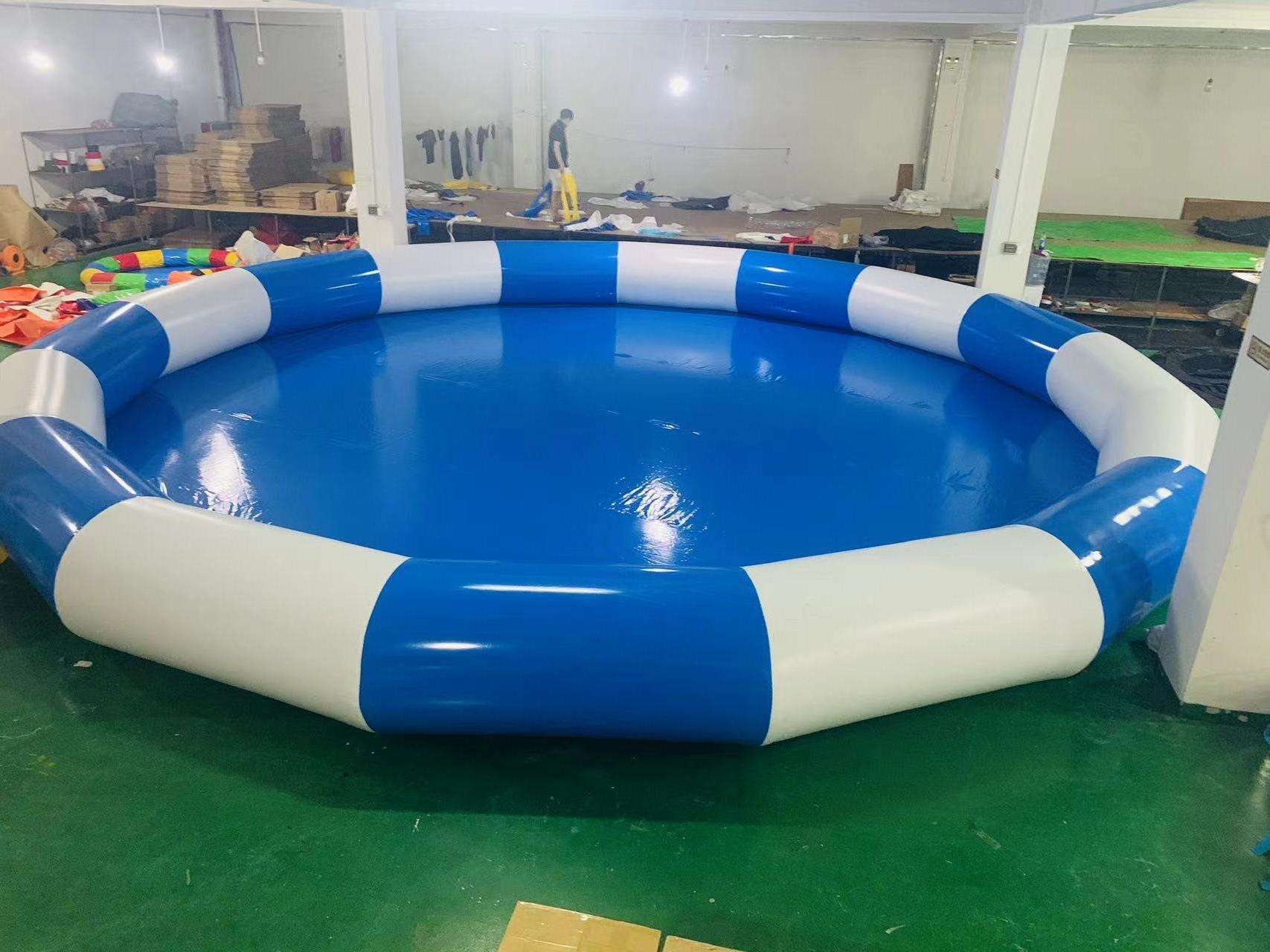 Portable PVC Large Inflatable Round Swimming Pool Deep Water Park Pool For Zorb ball /Water Walking Ball/ Kids Paddle Boat