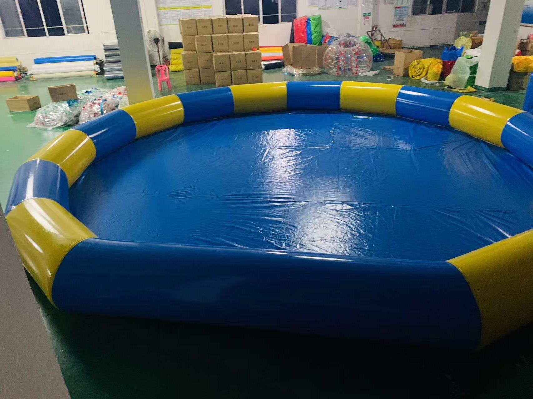 Portable PVC Large Inflatable Round Swimming Pool Deep Water Park Pool For Zorb ball /Water Walking Ball/ Kids Paddle Boat