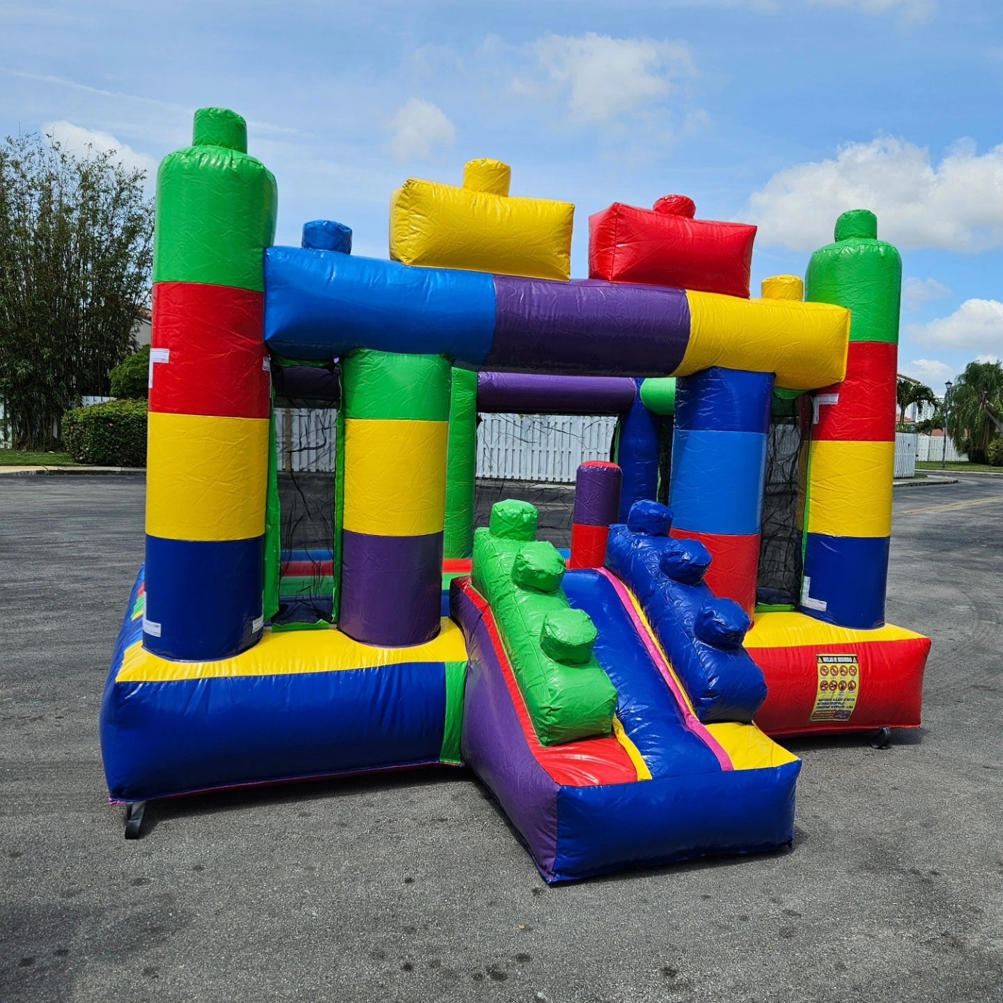 Outdoor Party Event Playground Large 13x13 ft Lego Bounce House Commercial Inflatable Jumping Bouncy Castle For Kids Adults