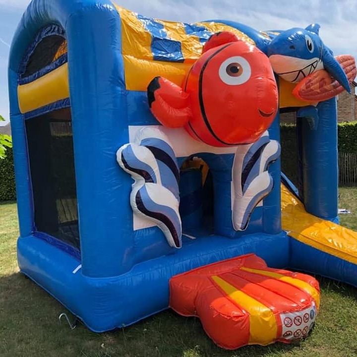 Outdoor Kids Commercial PVC Inflatable Bounce House 13x13 ft Seaworld Jumping Bouncy Castle Inflatable Bouncer With Slide