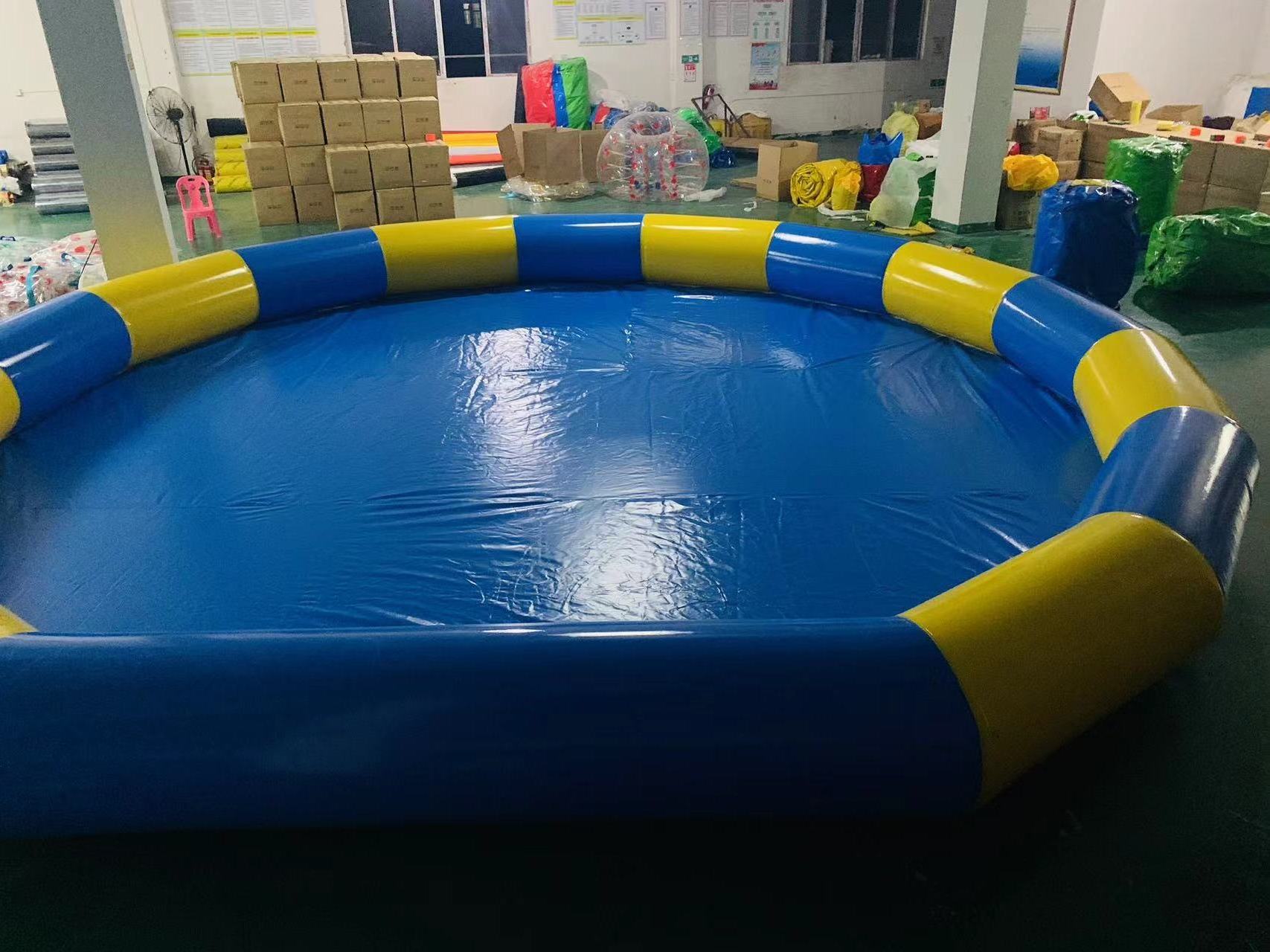 Portable PVC Large Inflatable Round Swimming Pool Deep Water Park Pool For Zorb ball /Water Walking Ball/ Kids Paddle Boat