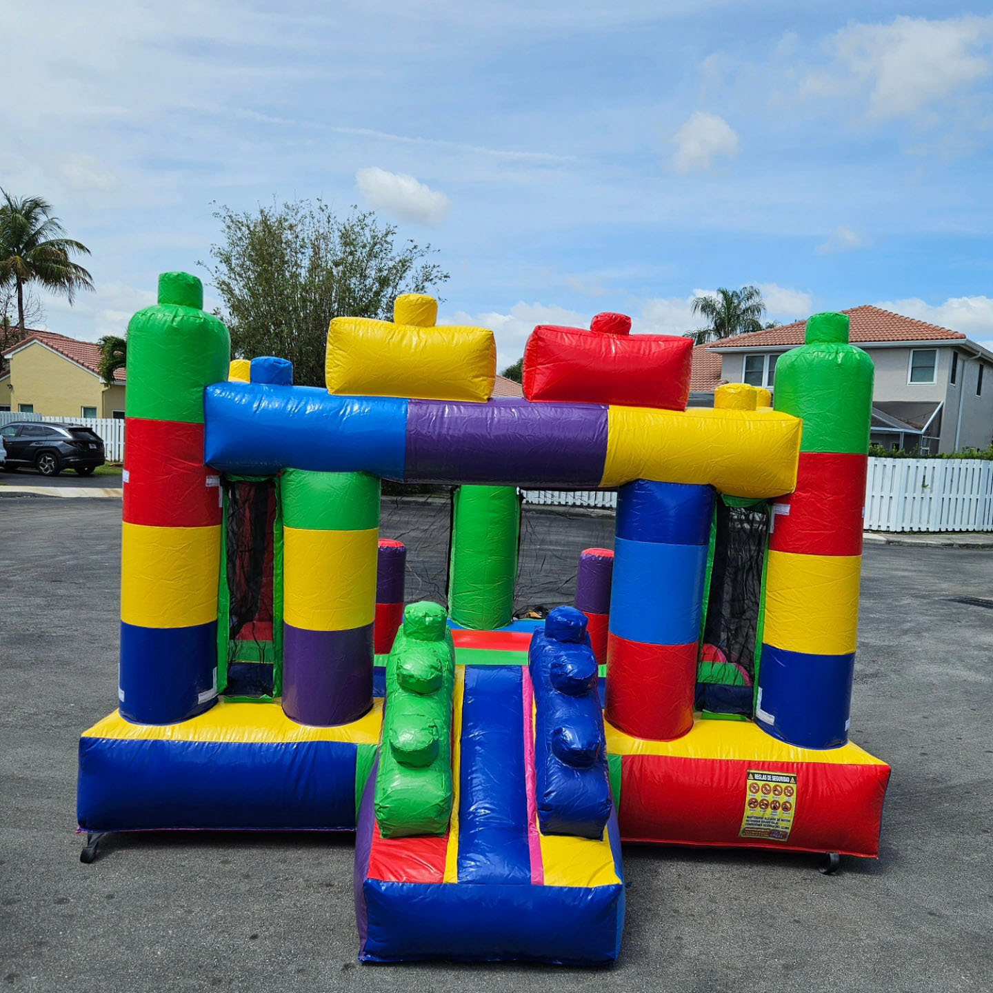 Outdoor Party Event Playground Large 13x13 ft Lego Bounce House Commercial Inflatable Jumping Bouncy Castle For Kids Adults