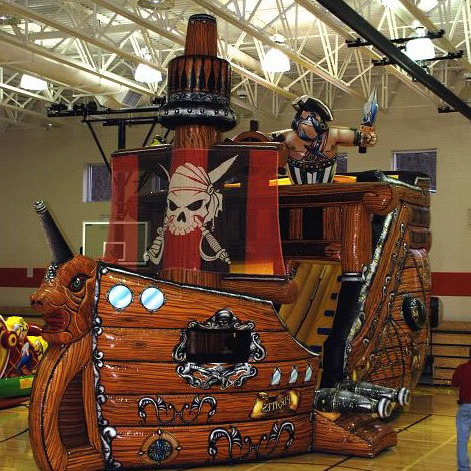 Outdoor Commercial PVC Kids Adult Playground Giant Inflatable Pirate Ship Bounce House Jumping Bouncy Castle With Slide