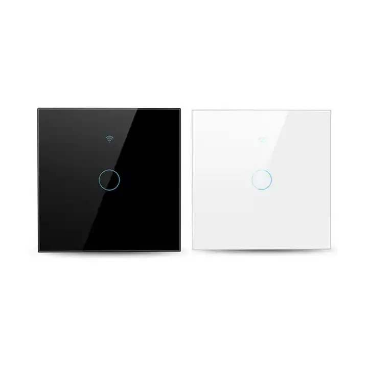 tuya wifi controlled smart EU US 1 2 3 4 gang light wall switch touch switch work with alexa and google home