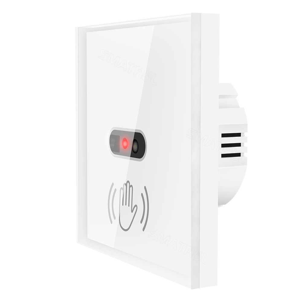 tuya wifi IR infrared wave shake handle EU US wall light switch with motion sensor no need touch work with alexa and google home