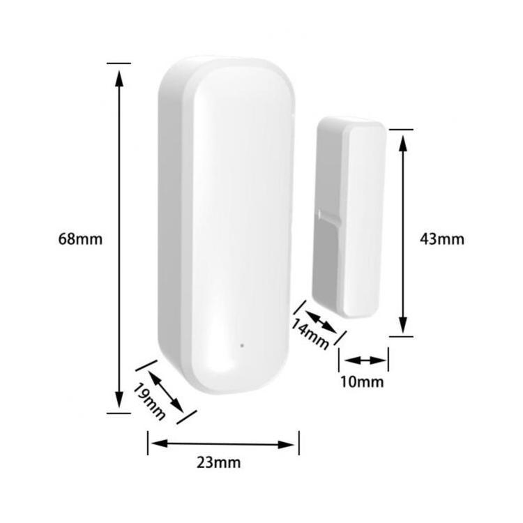 tuya iot wifi wireless smart door and window magnetic contact open sensor detector work with smartlife app