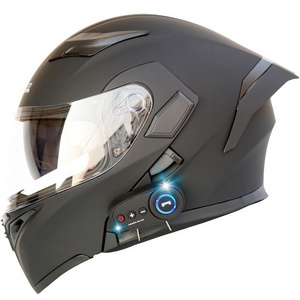 OEM/ODM dual Anti-fog HD lens motorcycle helmet with bluetooth built in