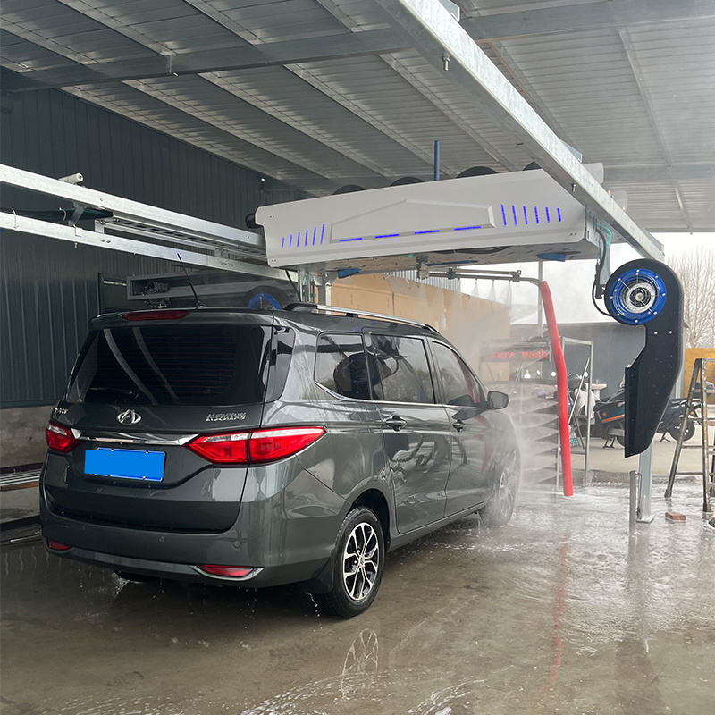 Automatic Touchfree Car Wash Manufacturers 360-degree high pressure water single arm touchless car wash machine