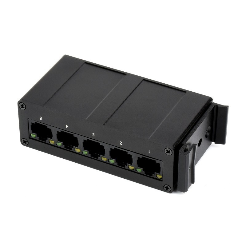 Full-Duplex 10/100/1000M DIN Rail Mount Industrial 5P Gigabit Ethernet Switch