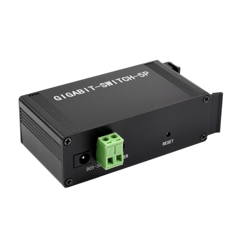 Full-Duplex 10/100/1000M DIN Rail Mount Industrial 5P Gigabit Ethernet Switch