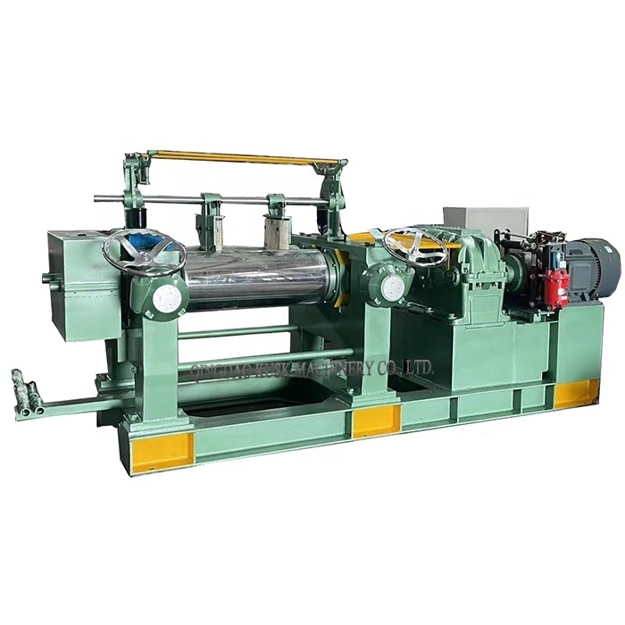 Silicone Rubber Two Roller Mixing Mill lab rubber mixing mill machine rubber two-roll mills open mixing mill