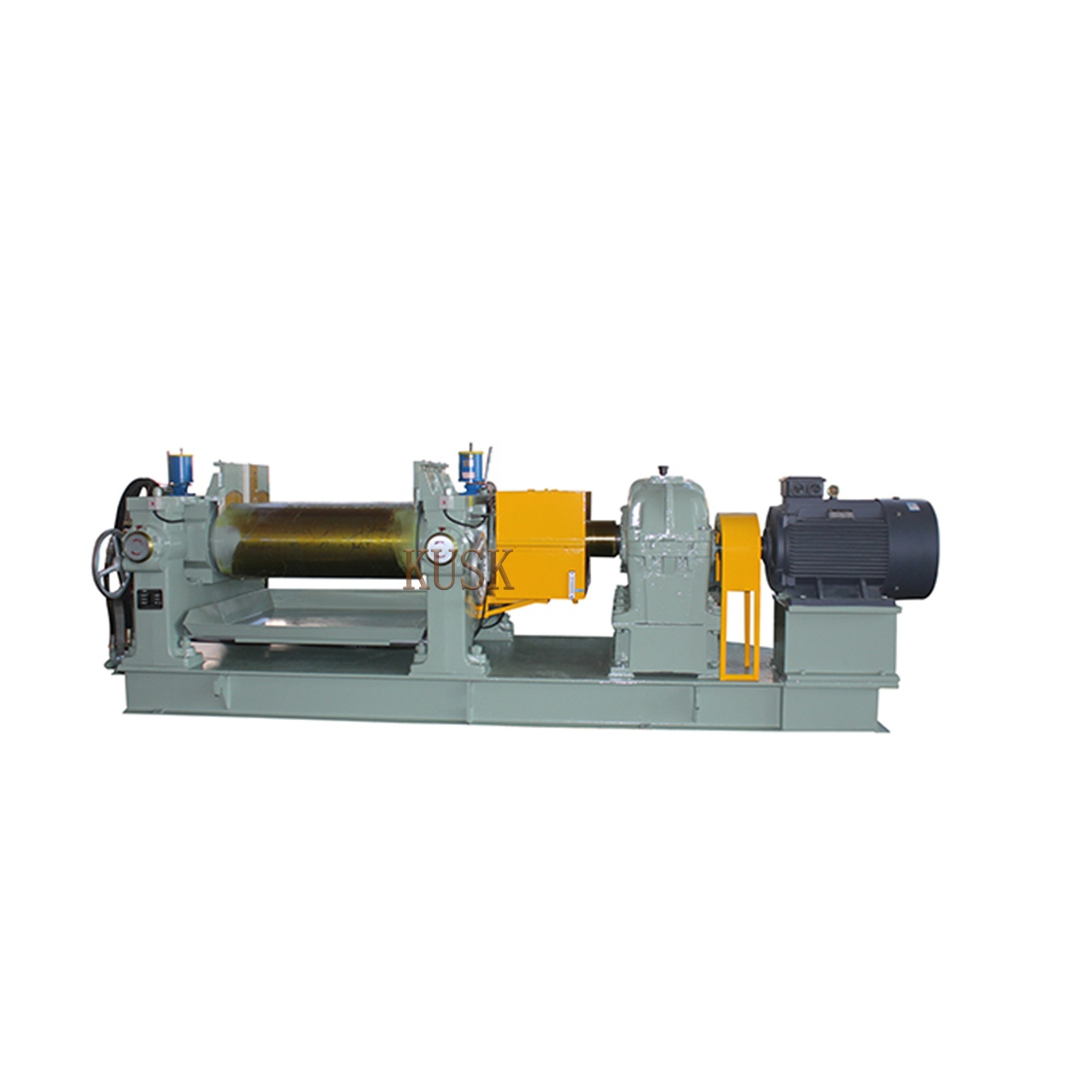 Manually Hand wheel Nip Adjustment 16 Rubber Mixing Mill with Stock Blender, Rubber-Two Roll Mills, Open Mixer