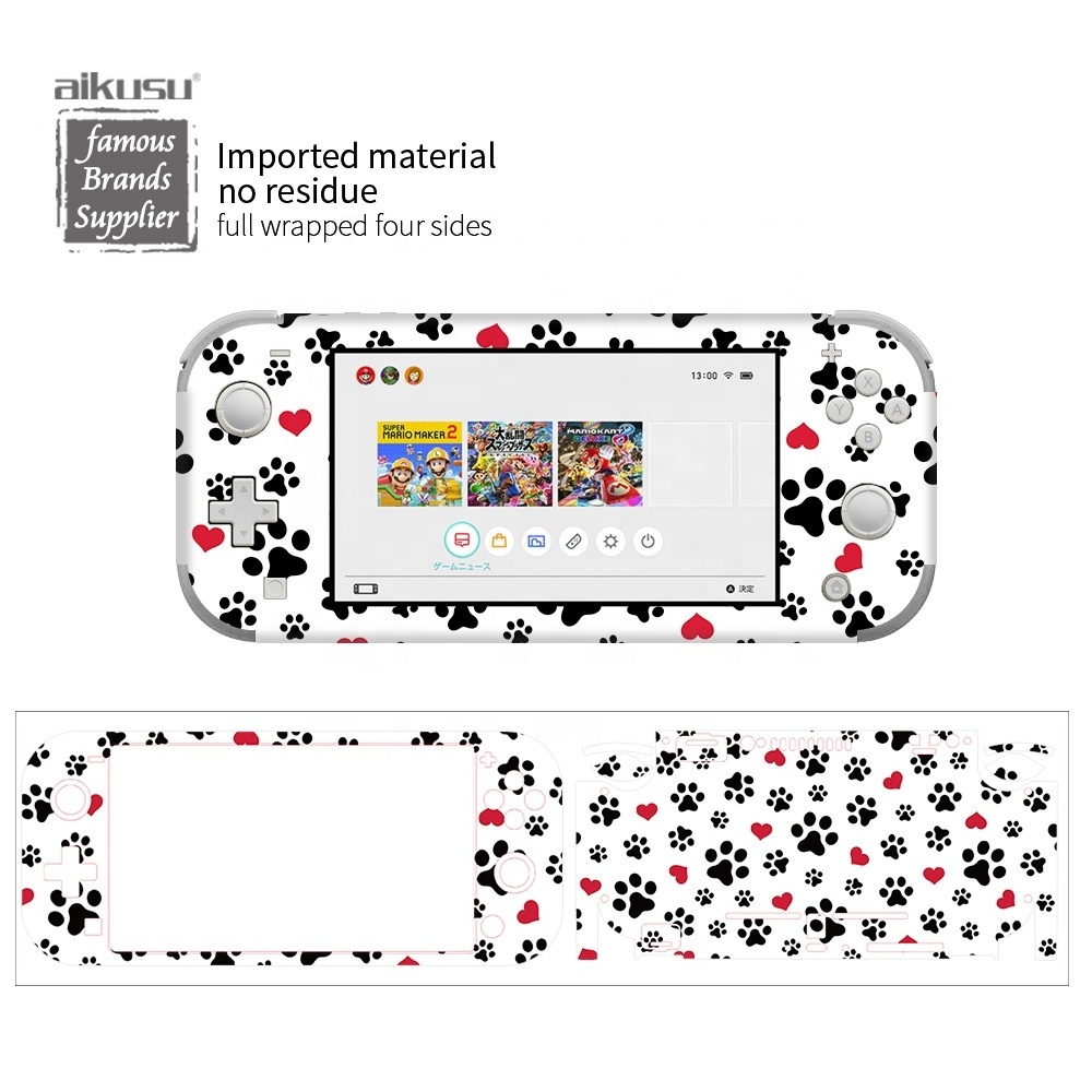 aikusu custom designs switch lite protective skins for Nintendo controller switch lite skin sticker