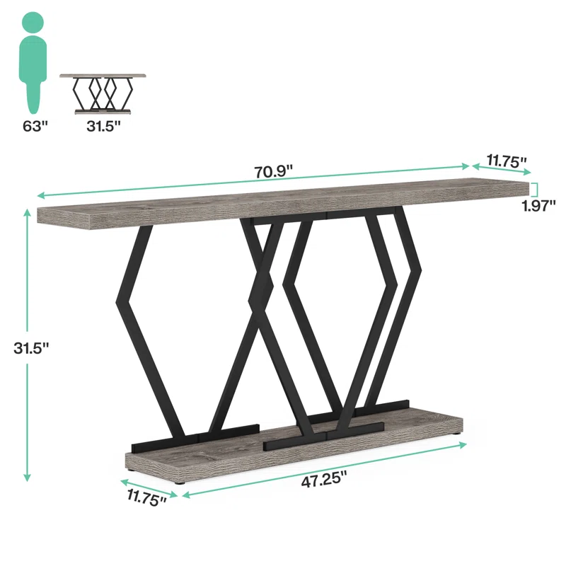 Kusum Art wooden and Iron bone console table for living room and restaurant and hotel furniture with customized design  2