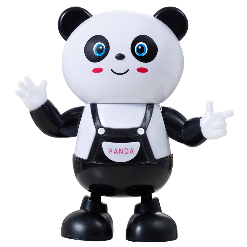 2023 New Panda Duck Dancing Robot Twist Swing Panda Light Music Children's Toy