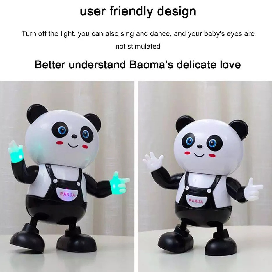 2023 New Panda Duck Dancing Robot Twist Swing Panda Light Music Children's Toy