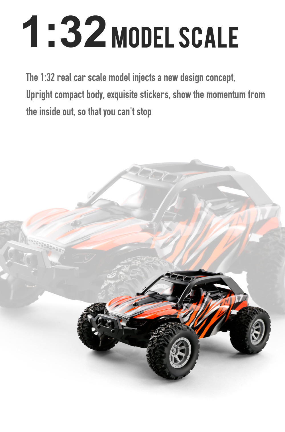 D1 mini RC car 20KM/h High-speed for Kids for sale RC Hobby 1:32 Cool High Speed Remote Control Car for Christmas gift