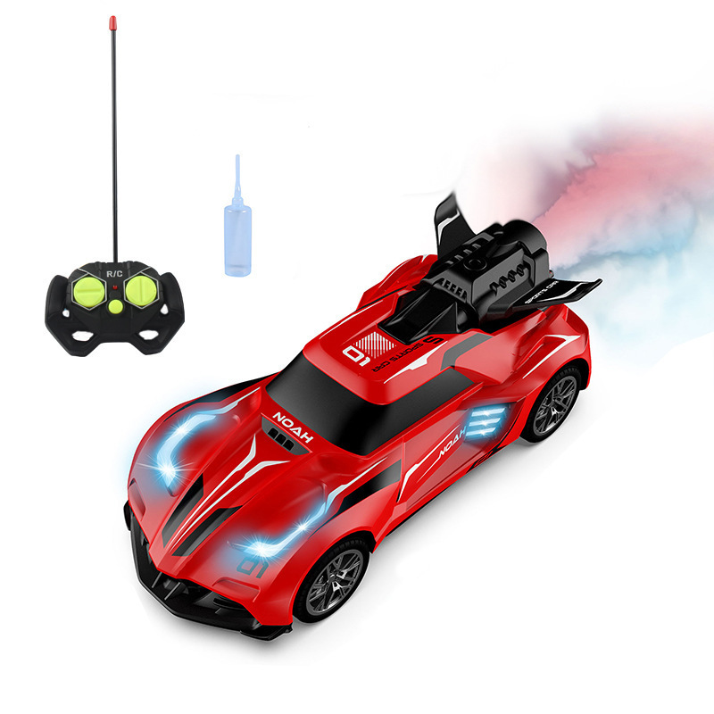 Radio control spraying stunt drift racing spray remote control toy car 2.4g 1:20 rc stunt car with light and spray