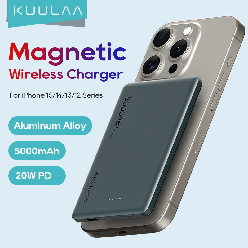 Wireless Charging 10000Mah Power Bank Custom Magnetic Super Slim Ultra Thin Mini 20W Fast Small Portable Power Bank For iphone