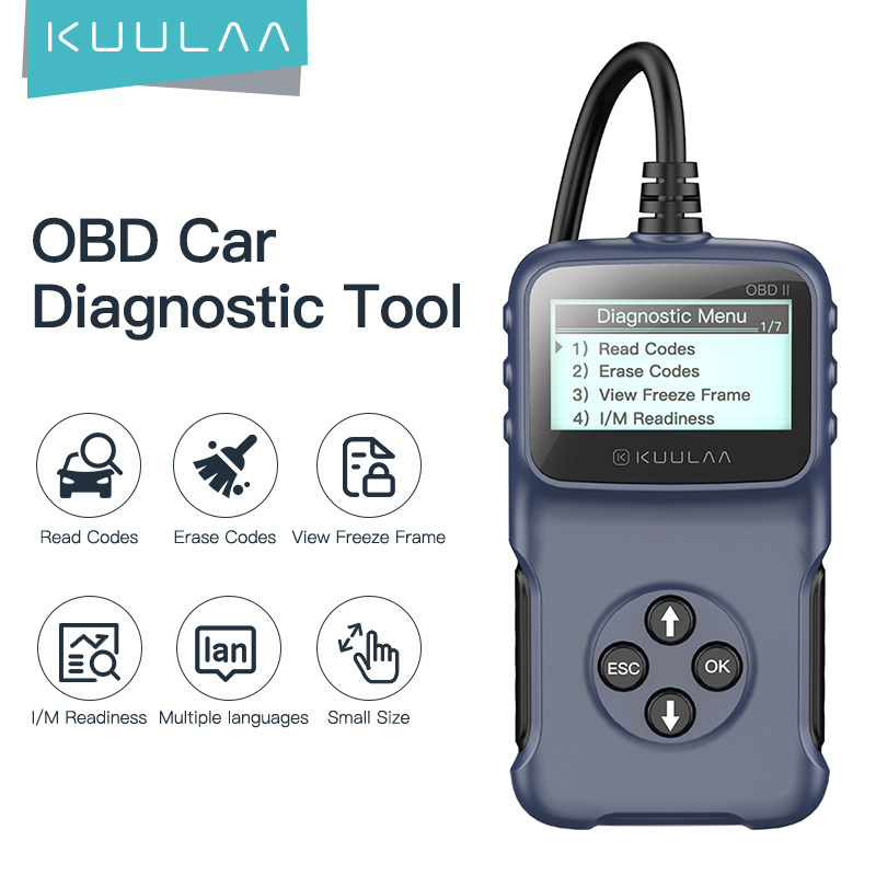 KUULAA OBD2 To USB Diagnostic Scanner Universal Car Engine Fault Code Reader Check Emission Monitor Car Diagnostic  Obd2 For Car